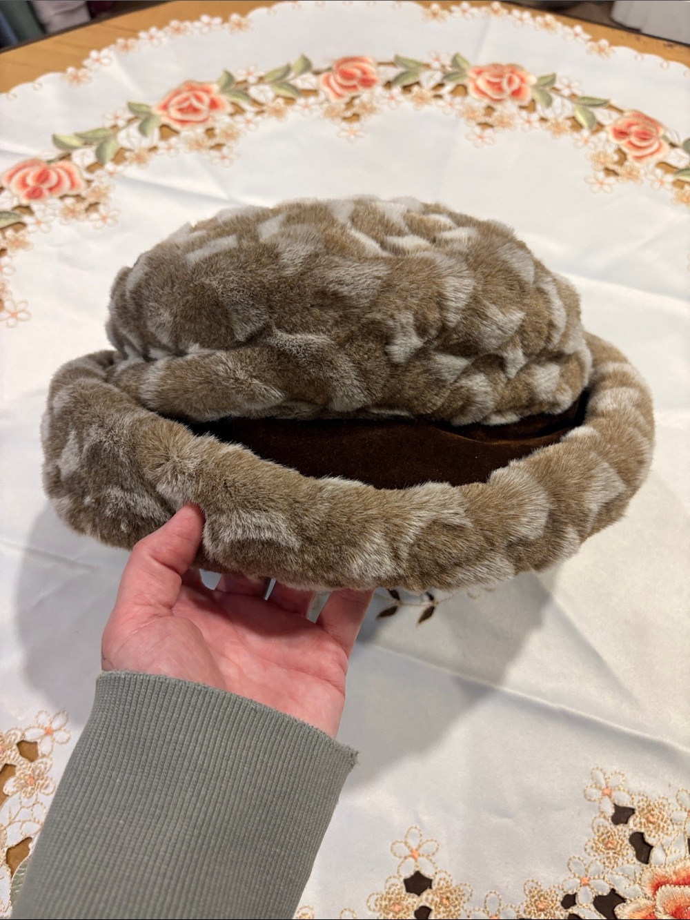Plush Faux Fur Brown Women's Hat - Cozy Winter Accessory